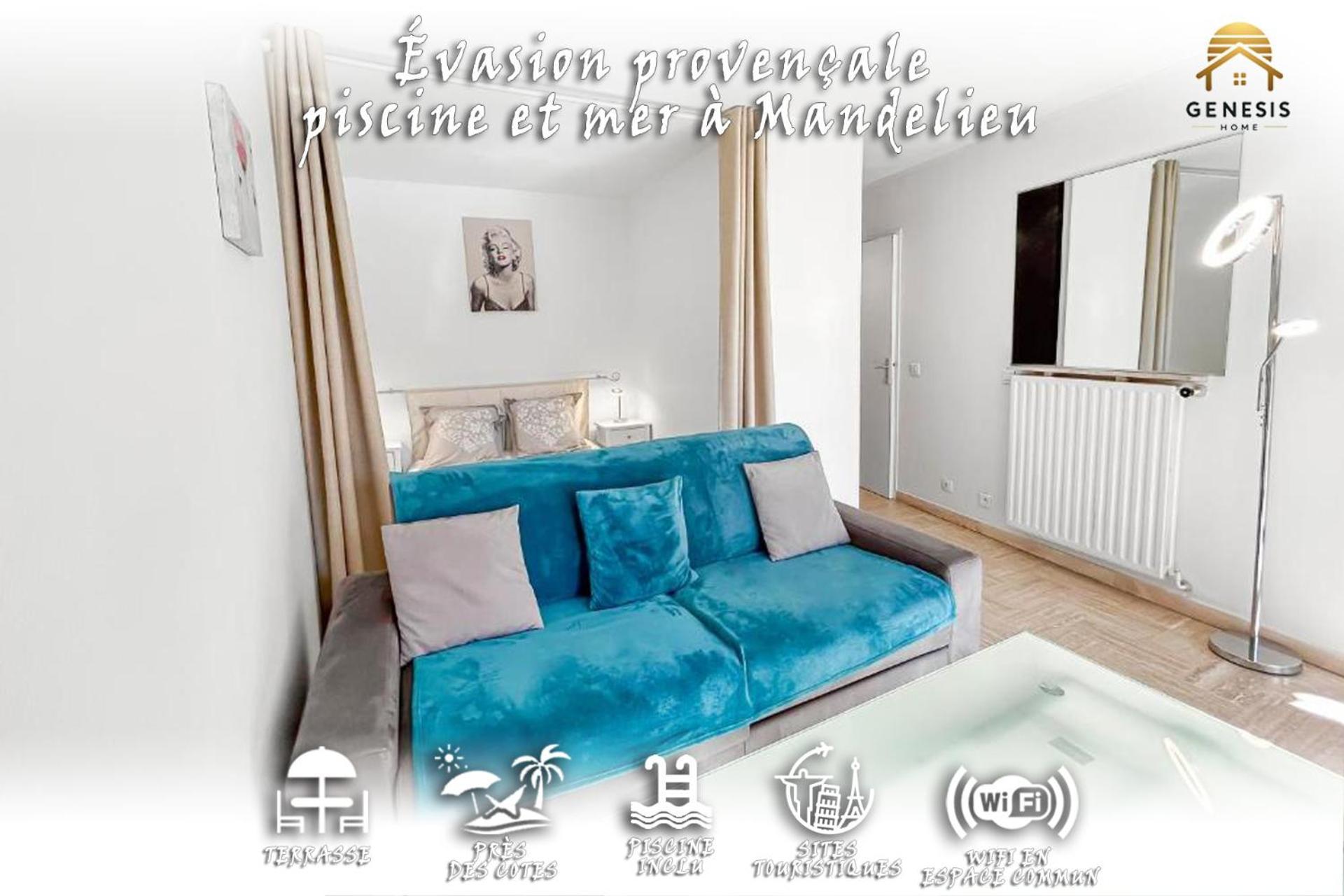 Evasion Provencale - Piscine Et Mer A Mandelieu Buitenkant foto